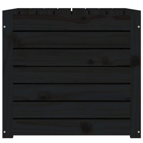 Garden Box Black 101x50.5x46.5cm Solid Wood Pine - Image 6