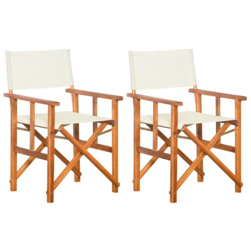 Director's Chairs 2pcs Solid Acacia Wood