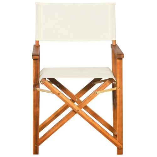 Director's Chairs 2pcs Solid Acacia Wood - Image 3