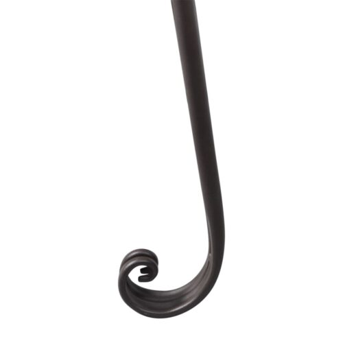 Garden Chaise Lounge 128cm Steel Antique Brown - Image 3