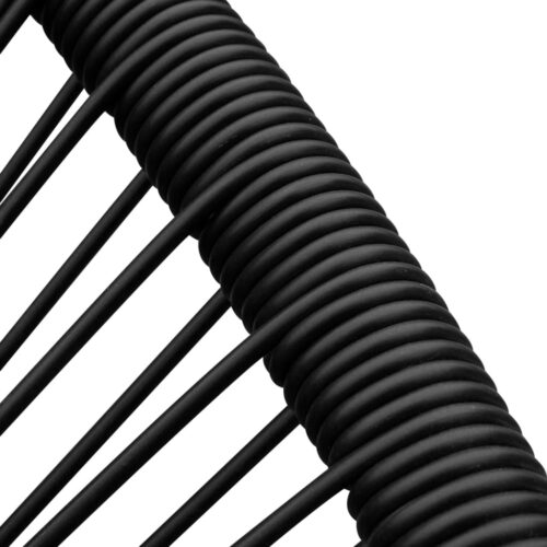 Outdoor Rocking Chair Black Poly Rattan - Image 4