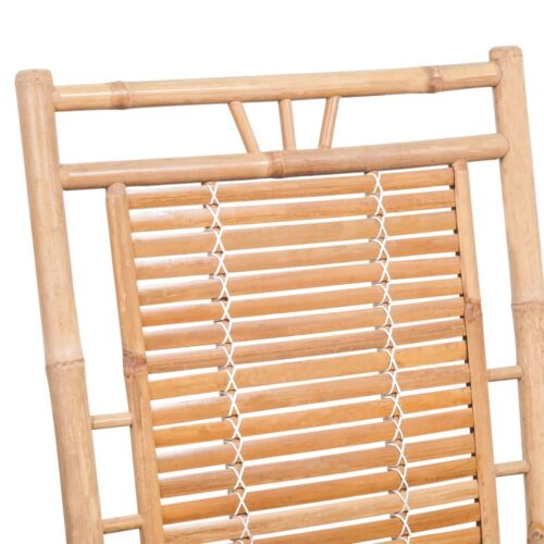 Rocking Chair with cushion Bamboo - Image 4