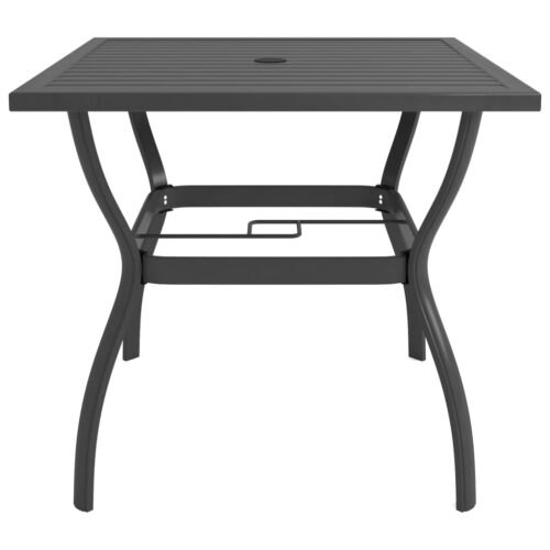 Garden Table Anthracite 81.5x81.5x72cm Steel - Image 2