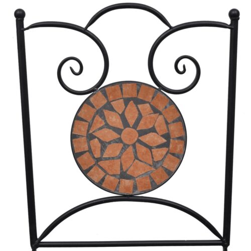 Folding Bistro Chairs 2pcs Ceramic Terracotta - Image 4