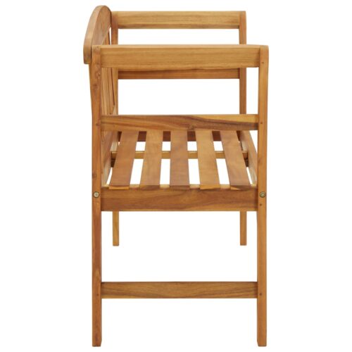Garden Bench 120cm Solid Acacia Wood - Image 3