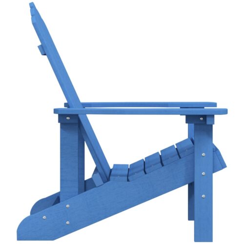 Garden Adirondack Chair HDPE Aqua Blue - Image 4