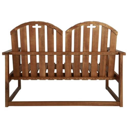 Garden Bench 110cm Solid Acacia Wood - Image 4