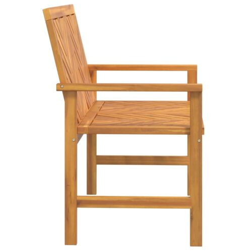 Garden Bench 109cm Solid Wood Acacia - Image 4