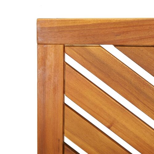 Garden Bench 109cm Solid Wood Acacia - Image 6
