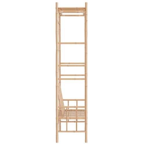 Garden Bench with Pergola 116cm Bamboo - Image 4