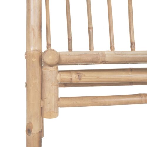 Garden Bench with Pergola 116cm Bamboo - Image 5