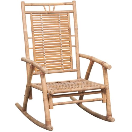 Rocking Chair with cushion Bamboo - Image 2