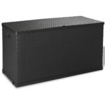 Garden Storage Box Anthracite 120x56x63cm PP Rattan