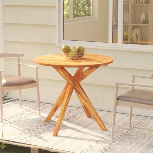 Garden Table 85x85x75cm Solid Wood Acacia - Image 6
