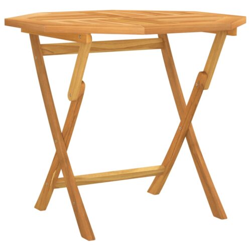Folding Garden Table 85x85x76cm Solid Teak Wood - Image 5
