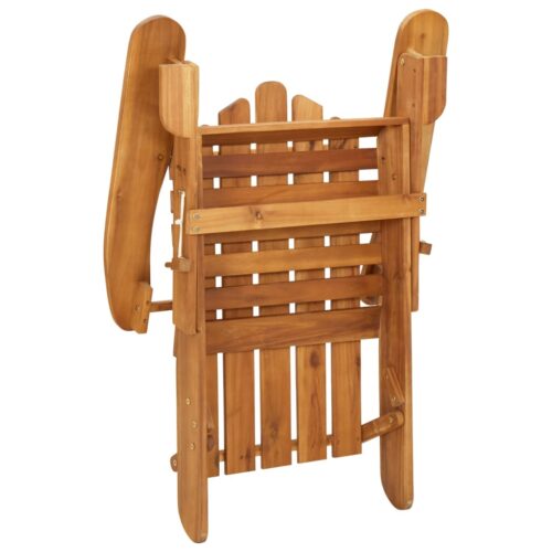 Adirondack Garden Chair with Cushions Solid Wood Acacia - Image 6