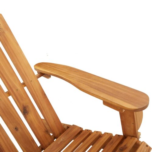 Adirondack Garden Chair with Cushions Solid Wood Acacia - Image 7