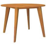 Garden Table 110x75cm Solid Wood Acacia
