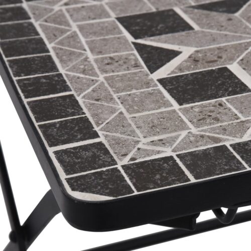2x Mosaic Garden Chairs Ceramic Iron Outdoor Patio Bistro Lounge Dining Seats - Image 8