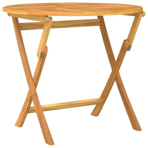 Folding Garden Table 85x76cm Solid Teak Wood