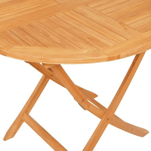 Folding Garden Table 85x76cm Solid Teak Wood - Image 7