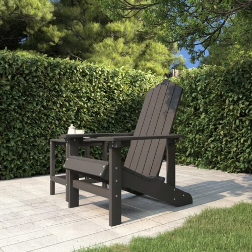 Garden Adirondack Chair HDPE Anthracite - Image 8