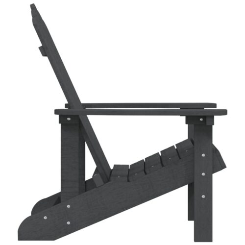 Garden Adirondack Chair HDPE Anthracite - Image 4