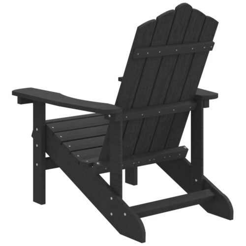 Garden Adirondack Chair HDPE Anthracite - Image 5