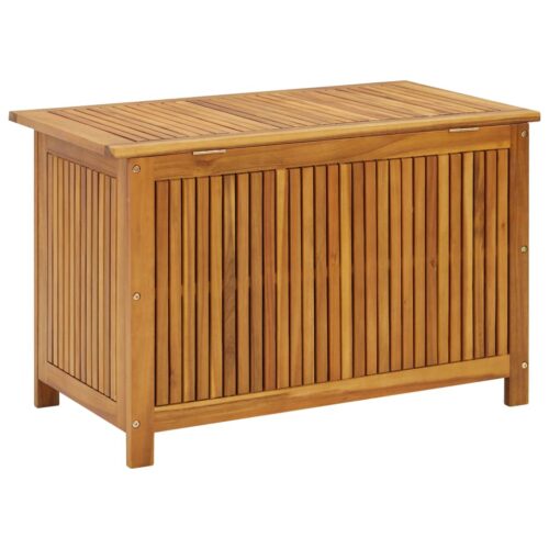 Garden Storage Box 90x50x58cm Solid Acacia Wood - Image 4