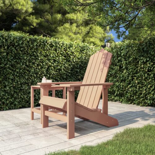 Garden Adirondack Chair HDPE Brown - Image 8