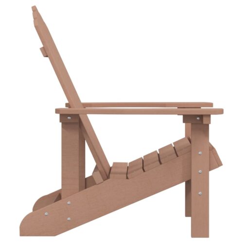 Garden Adirondack Chair HDPE Brown - Image 4