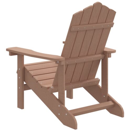 Garden Adirondack Chair HDPE Brown - Image 5