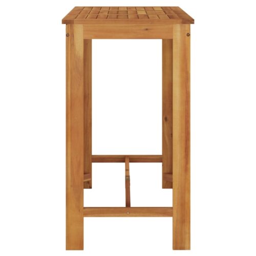 Garden Bar Table 120x60x105cm Solid Wood Acacia - Image 4