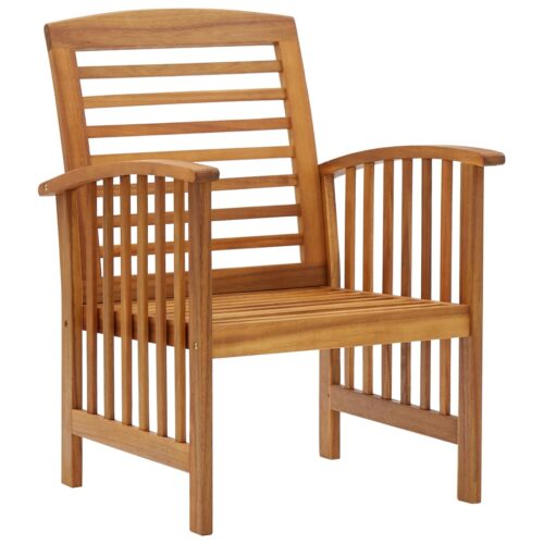 Garden Chairs 2pcs Solid Acacia Wood - Image 2