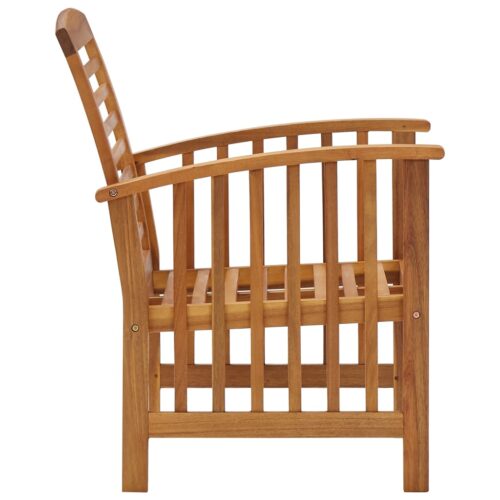Garden Chairs 2pcs Solid Acacia Wood - Image 4