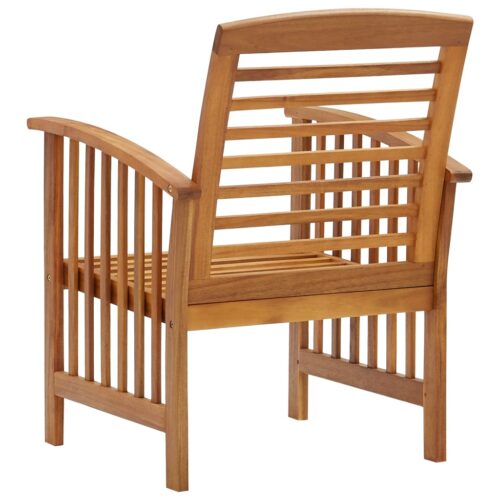 Garden Chairs 2pcs Solid Acacia Wood - Image 5