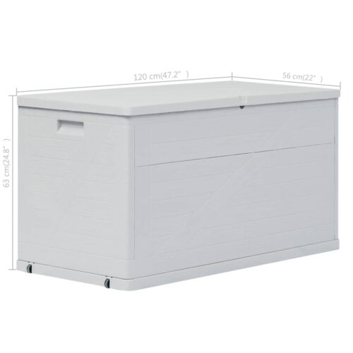 Garden Storage Box 420L Grey - Image 10