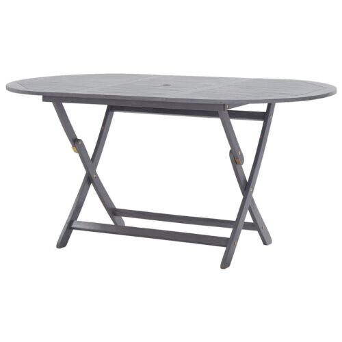Folding Garden Table 160x85x75cm Solid Acacia Wood