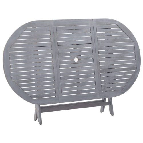 Folding Garden Table 160x85x75cm Solid Acacia Wood - Image 6
