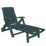 Portable Folding Outdoor Sun Lounger Garden Patio Pool Camping Beach Chair Green