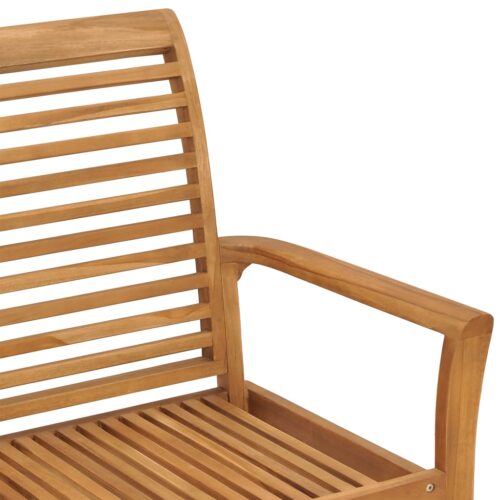 Garden Bench 112cm Solid Teak Wood - Image 5