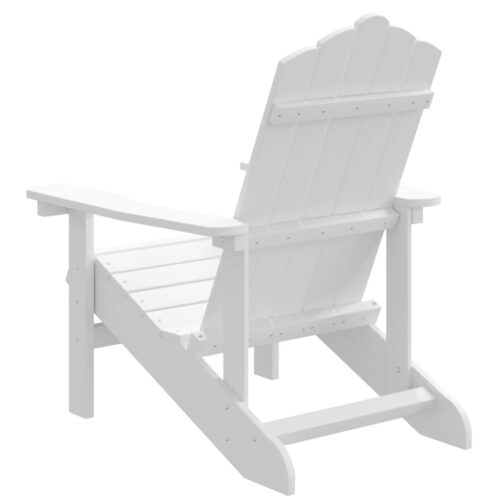 Garden Adirondack Chair HDPE White - Image 5
