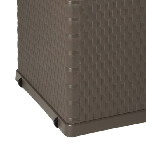 Garden Storage Box Brown 120x56x63cm PP Rattan - Image 9