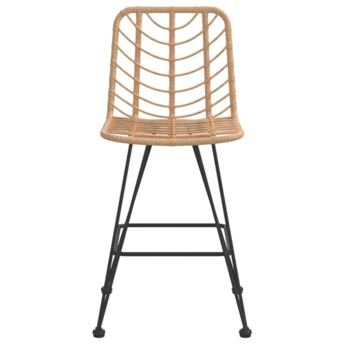 Bar Stools 2pcs 45x56x103.5cm PE Rattan Steel - Image 4