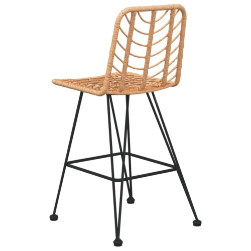 Bar Stools 2pcs 45x56x103.5cm PE Rattan Steel - Image 6