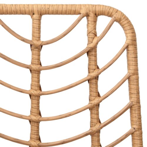 Bar Stools 2pcs 45x56x103.5cm PE Rattan Steel - Image 7