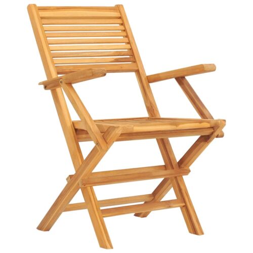 Folding Garden Chairs 2pcs 55x62x90cm Solid Wood Teak