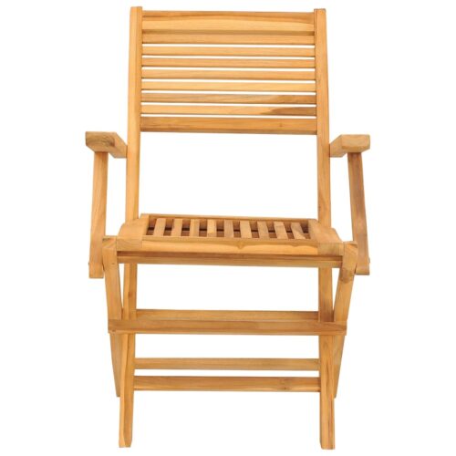 Folding Garden Chairs 2pcs 55x62x90cm Solid Wood Teak - Image 4