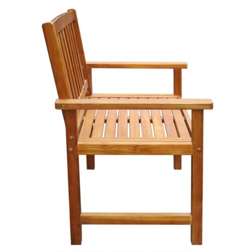 Garden Chairs 2pcs Solid Acacia Wood Brown - Image 4