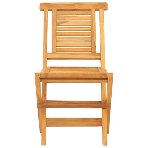 Folding Garden Chairs 2pcs 47x63x90cm Solid Wood Teak - Image 4